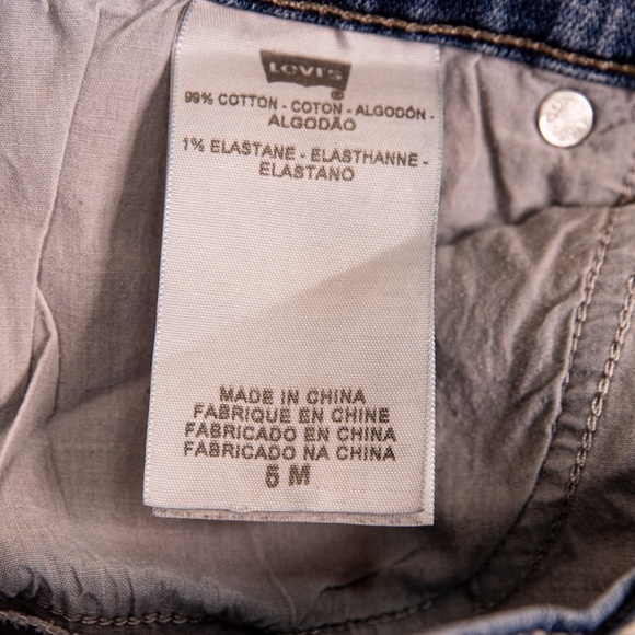 Levis Too Superlow 524 Faded Denim Jeans, Size 5M - Picture 8 of 8